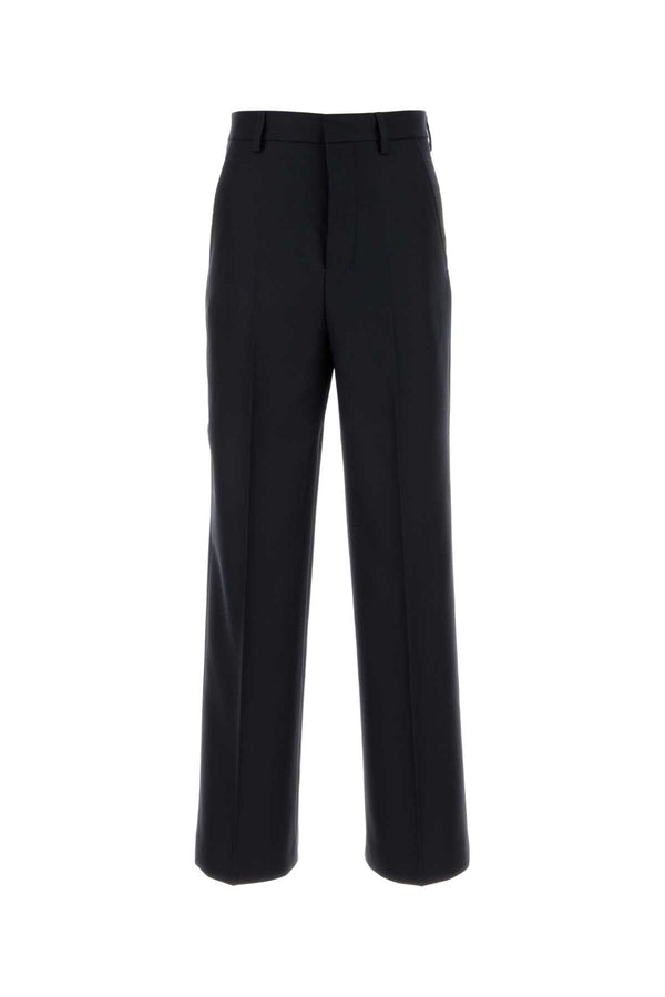 AMI Paris Trousers 100% Virgin wool trousers in navy