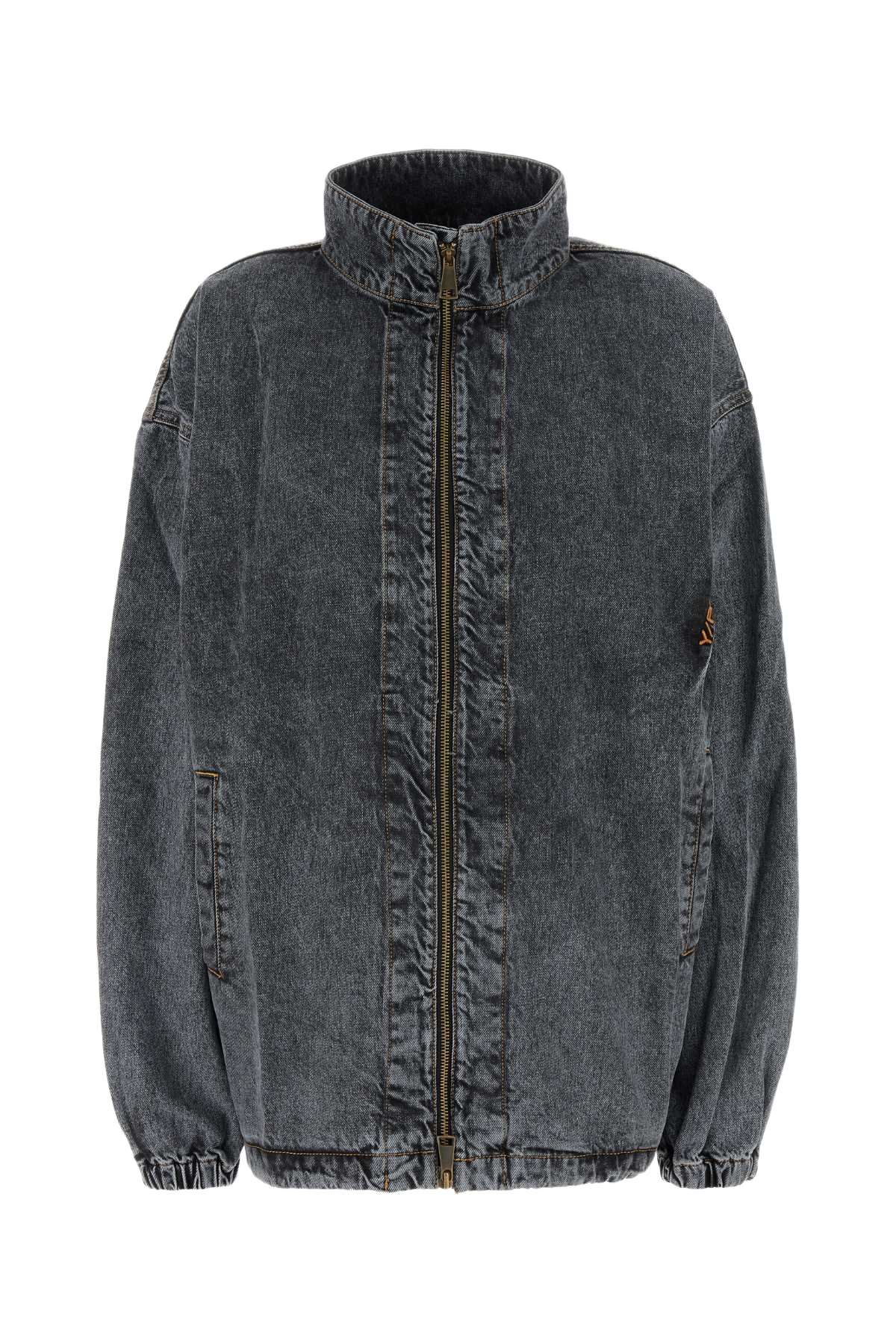 Black Denim Jacket Evergreenvintageblack Exterior: Organic Cotton Giubbini