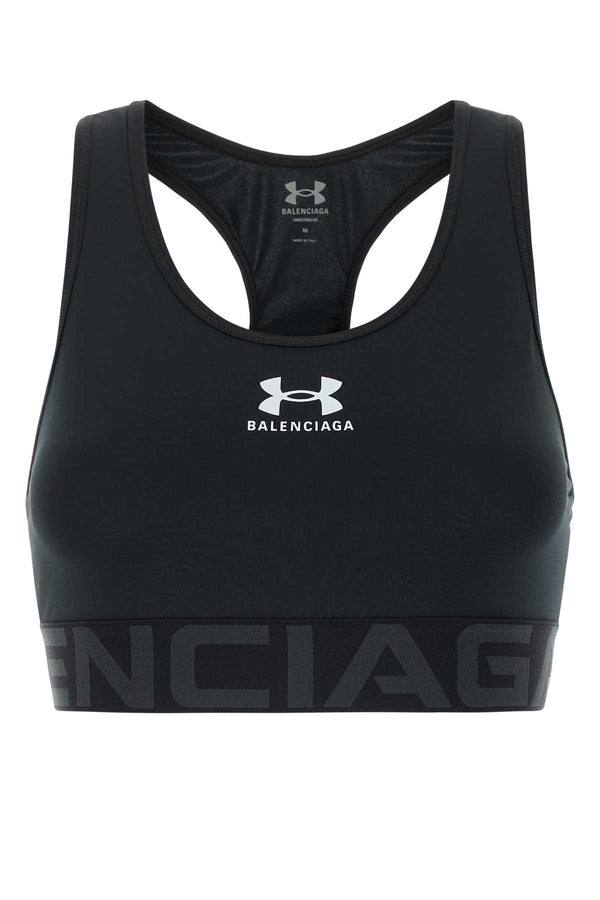 Balenciaga 85% Polyester 15% Elastane sports bra in black