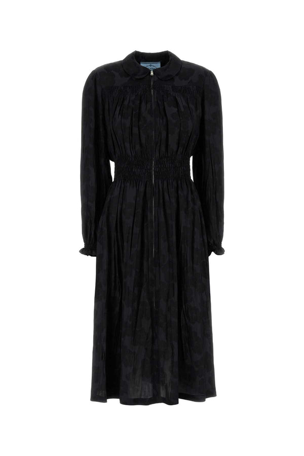 Prada 56% Viscose dress in black