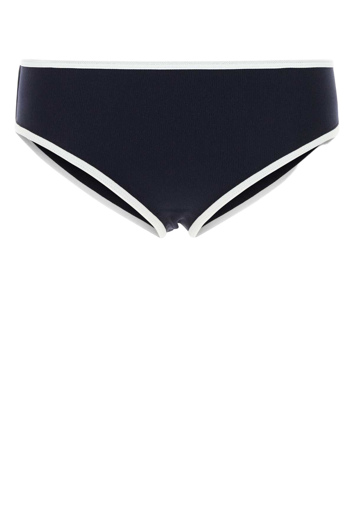 Midnight Blue Stretch Nylon Bikini Bottom Blubianco Intimo