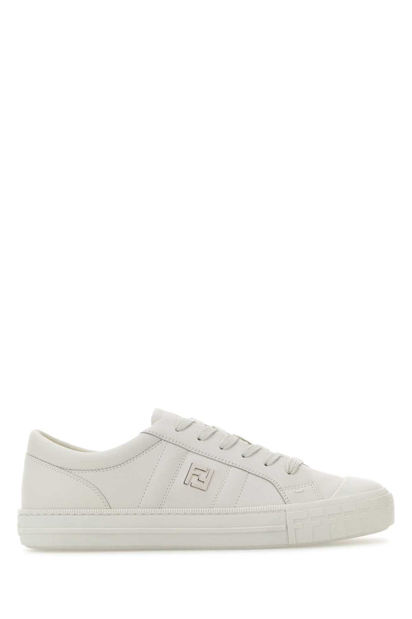 Fendi Vitello Exterior: 100% Calf sneaker in white