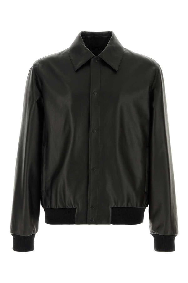 Fendi Leather Exterior: 100% Lamb Lining: 100% Cupro jacket in black