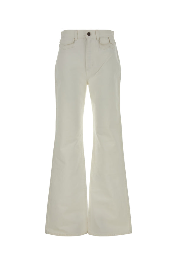 Chloé Flare Denim jeans in white
