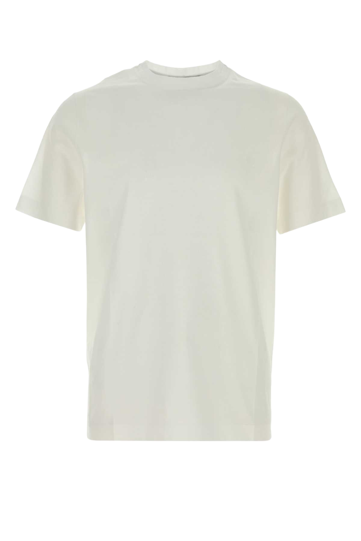 White Cotton T-Shirt Bianco Exterior