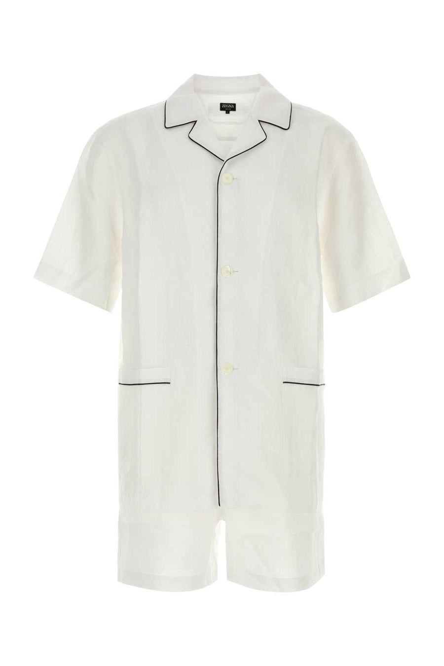 Zegna 100% Linen shirt in white