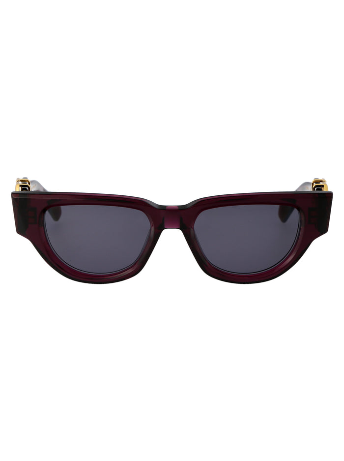 V - Due 103d Pur Gld Acetate Sunglasses