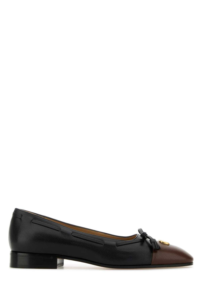 Black Leather Valet Du Roi Ballerinas Nerolightcoffee Ballerine
