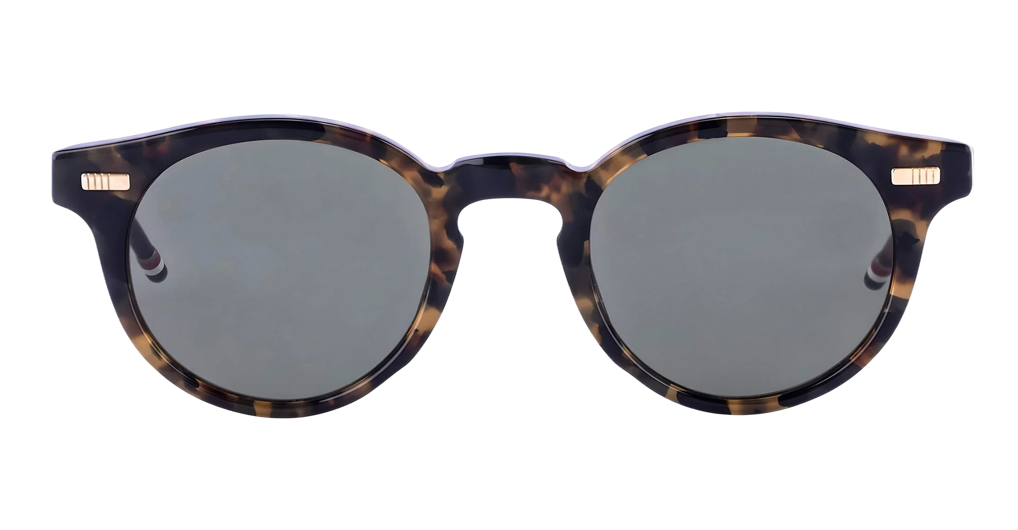 Round - Dark Brown Acetate Sunglasses