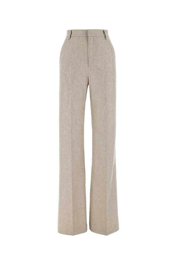 The Andamane Sand 68% Virgin wool trousers in beige