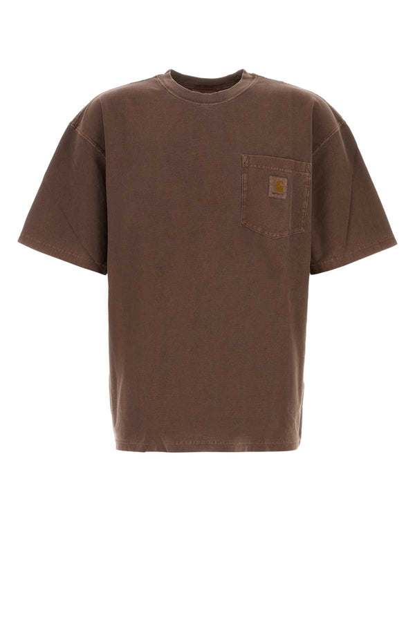 Carhartt Wip 100% Organic cotton t-shirt in brown