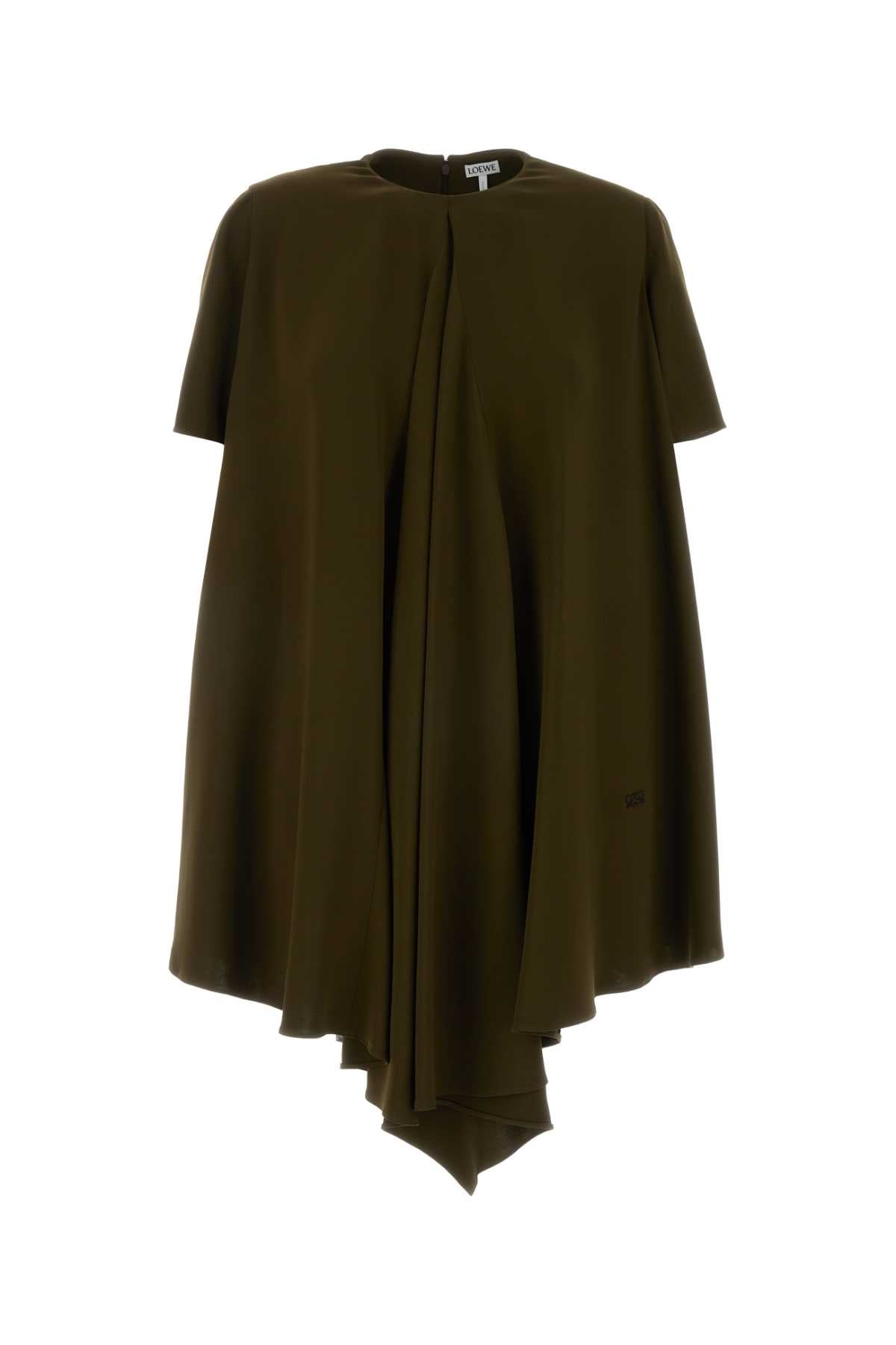 Khaki Green Exterior: Viscose Elastane Abiti