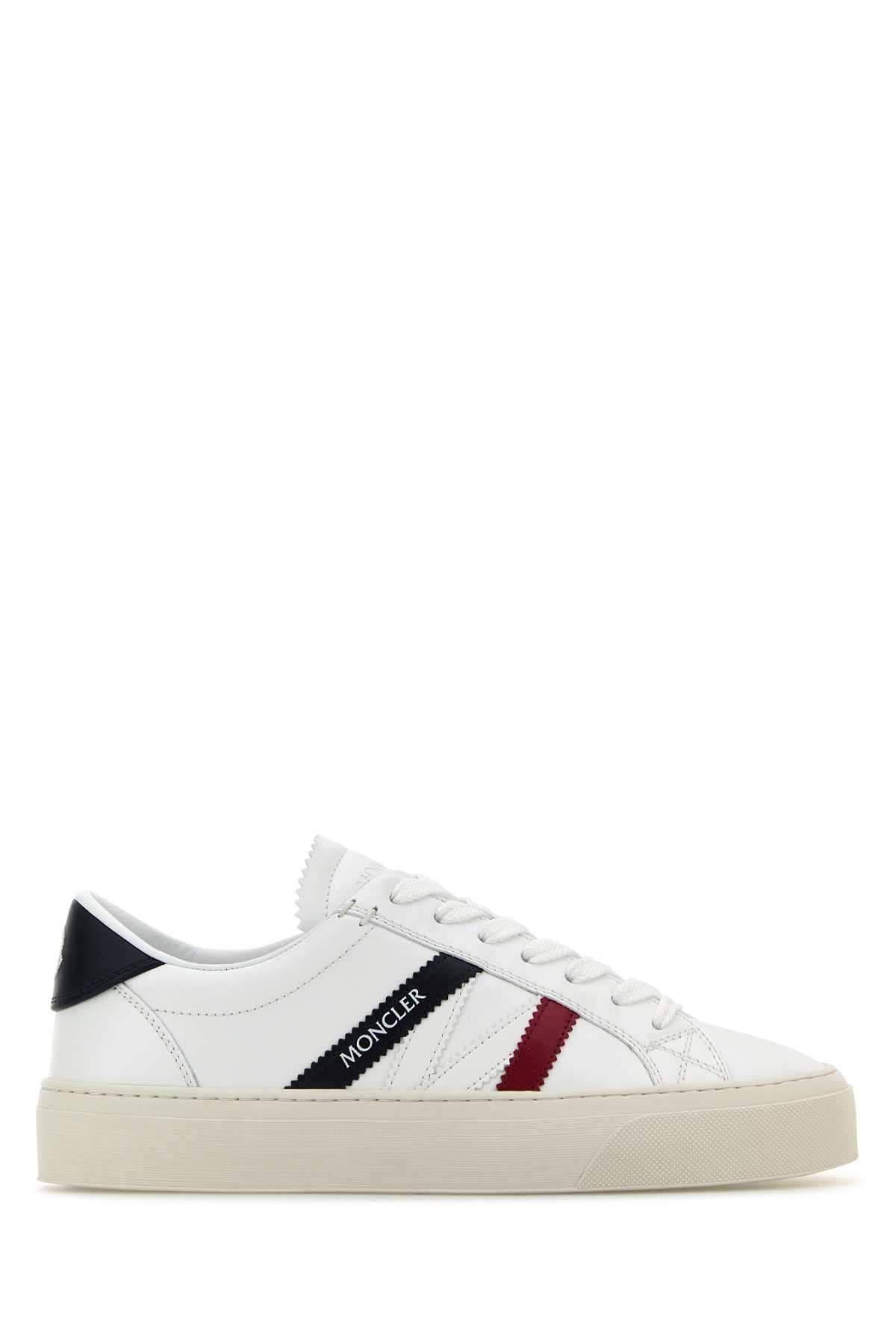 White Leather Monaco 2 Sneakers 001