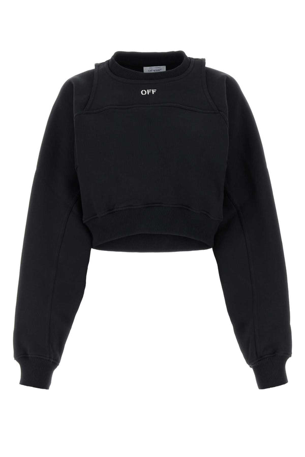 Off-White 100% Cotton sweatshirt in black