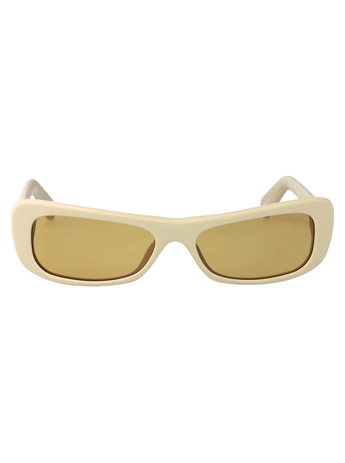 Capri Matt Putty/ Silver/ Amber Acetate Sunglasses