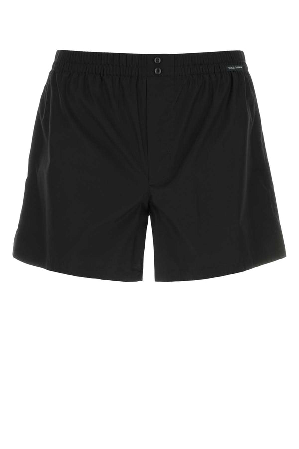 Dolce & Gabbana 100% Cotton bermuda short in black