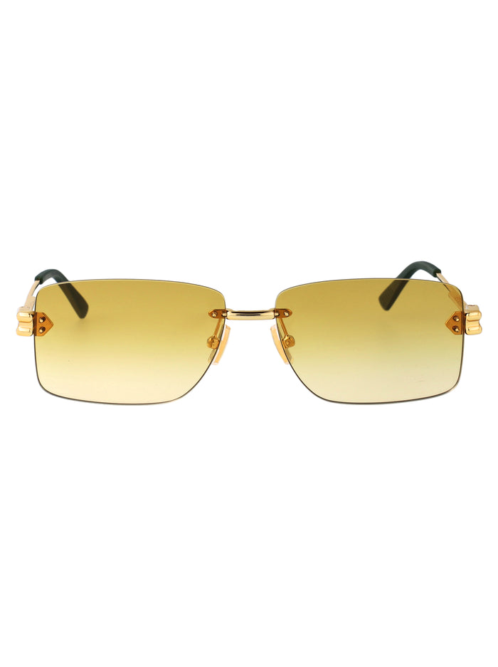 Bv1126s Gold-gold-yellow Metal Sunglasses