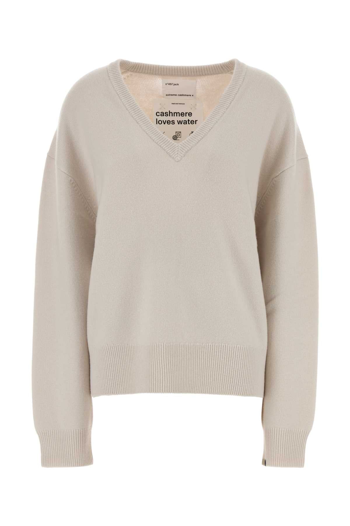 Sand Stretch Cashmere Blend Jack Sweater Chalk Maglieria