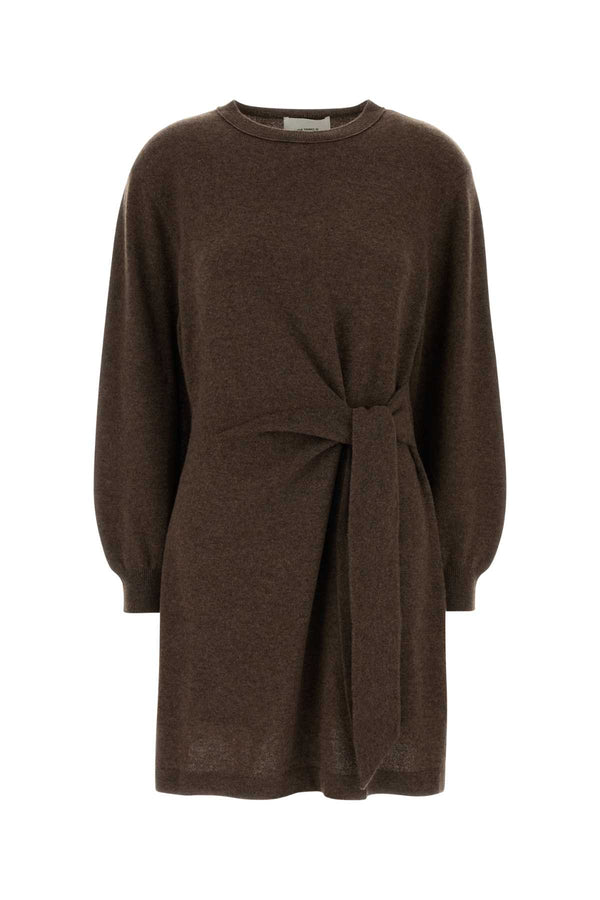 Lisa Yang Dress 100% Cashmere sweater dress in brown