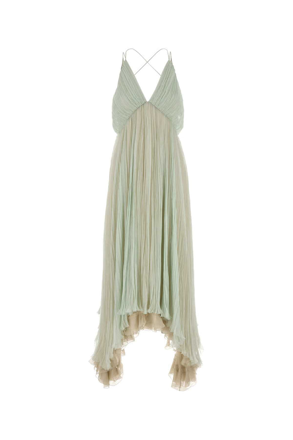 Alberta Ferretti 100% Silk dress in green