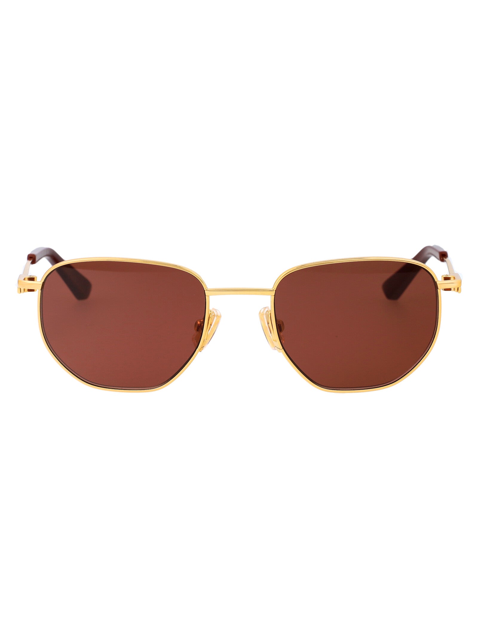 Bv1301s 003 Gold Brown Metal Sunglasses