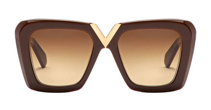 V-Gold-Ii - Fondant Brown Gold Acetate Sunglasses