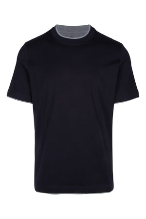 Brunello Cucinelli 100% Cotton t-shirt in navy