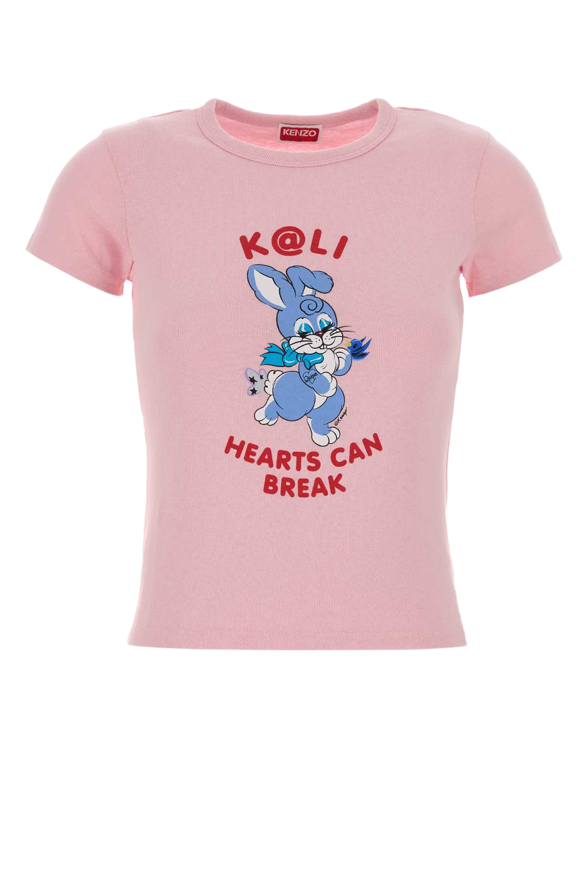 Pink Cotton T-Shirt Flamingopink Exterior