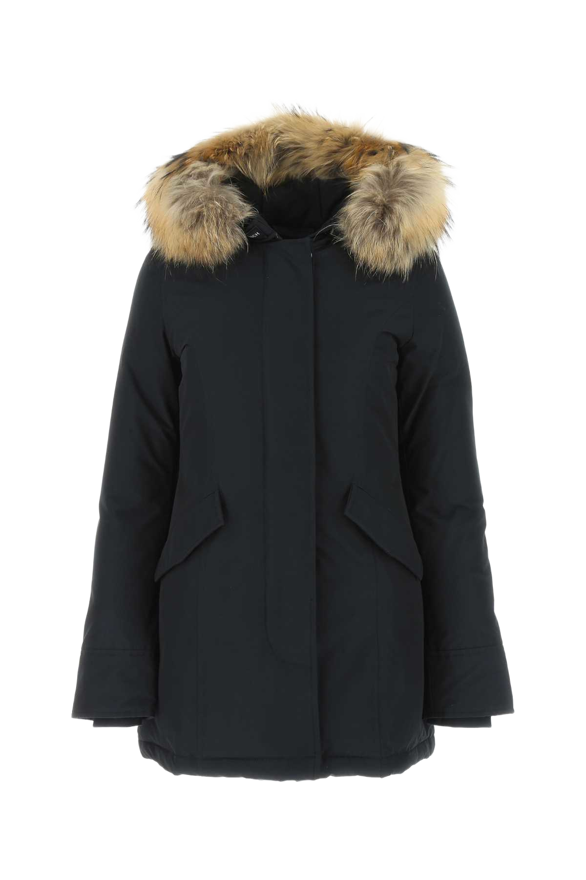 Navy Blue Cotton Blend Arctic Parka Dkn Polyamide Cappotti