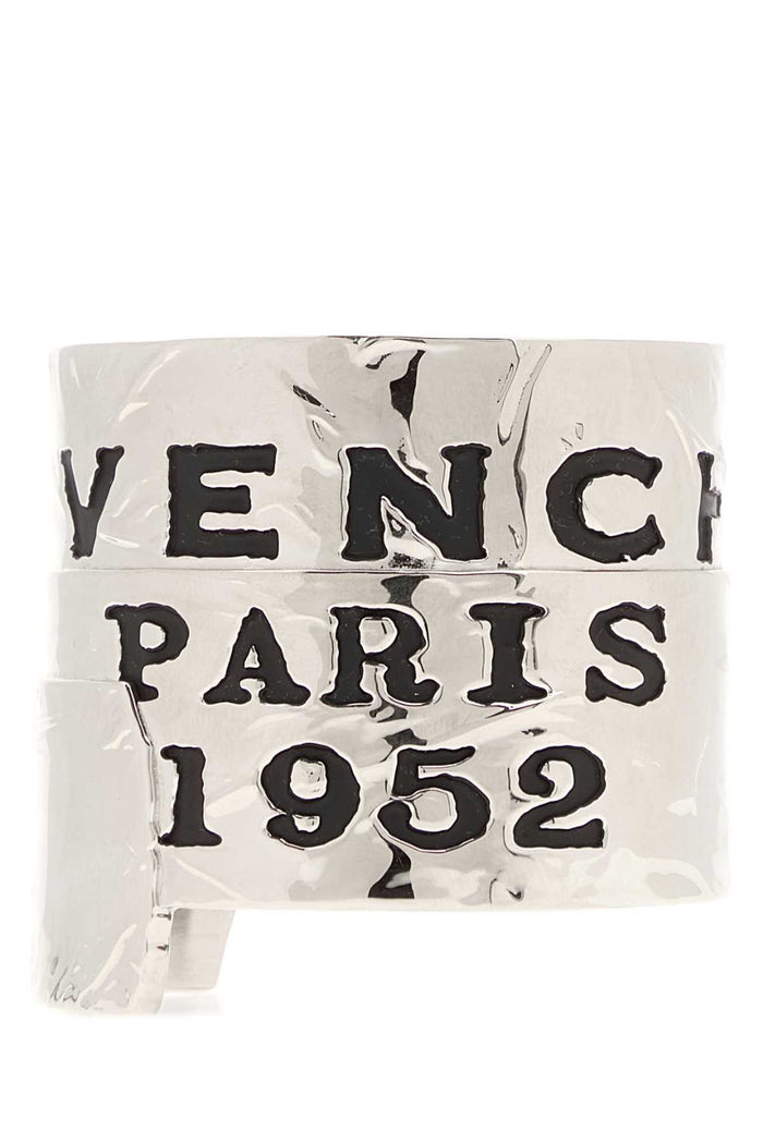 Silver Metal Givenchy Tape Bracelet Anticsilvery Bracciali