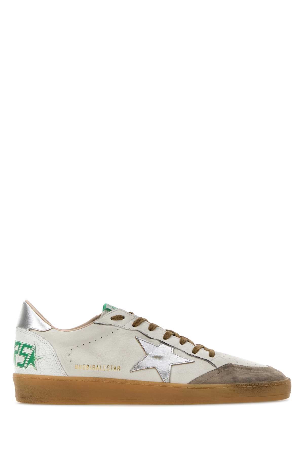 Whitebeigesilver Sneaker