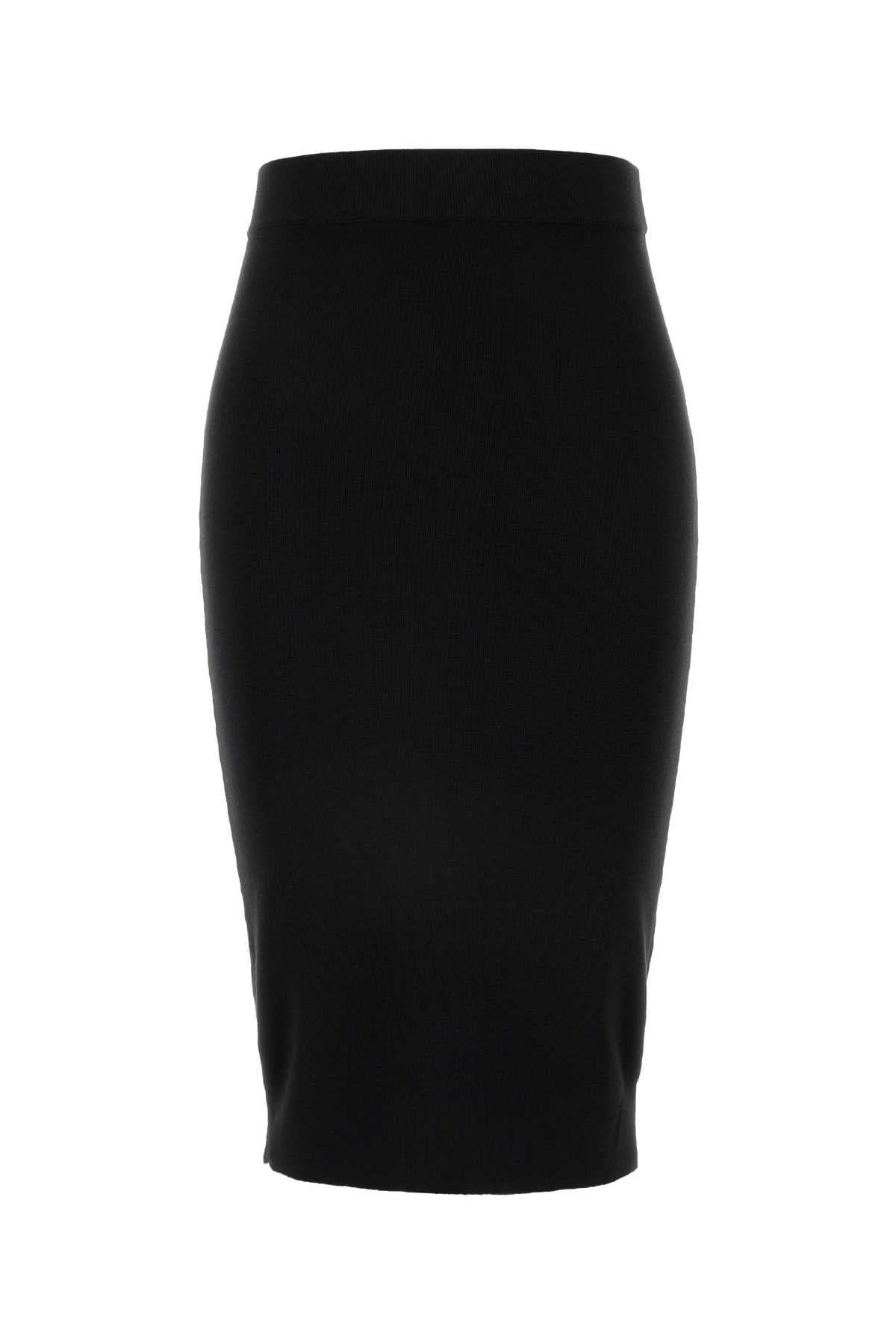 Black Wool Skirt Noir Exterior: Gonne