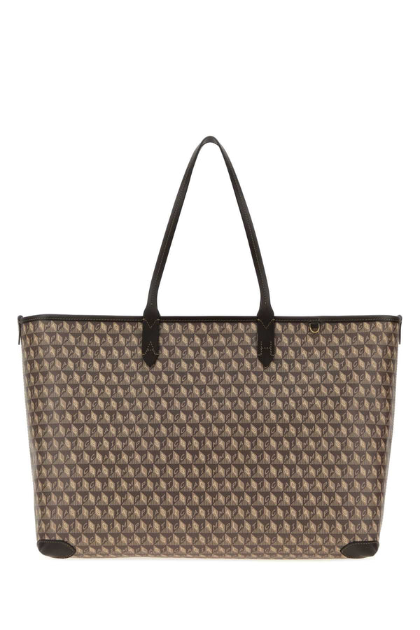 Anya Hindmarch Plastic Exterior: 100% Fabric tote bag in beige