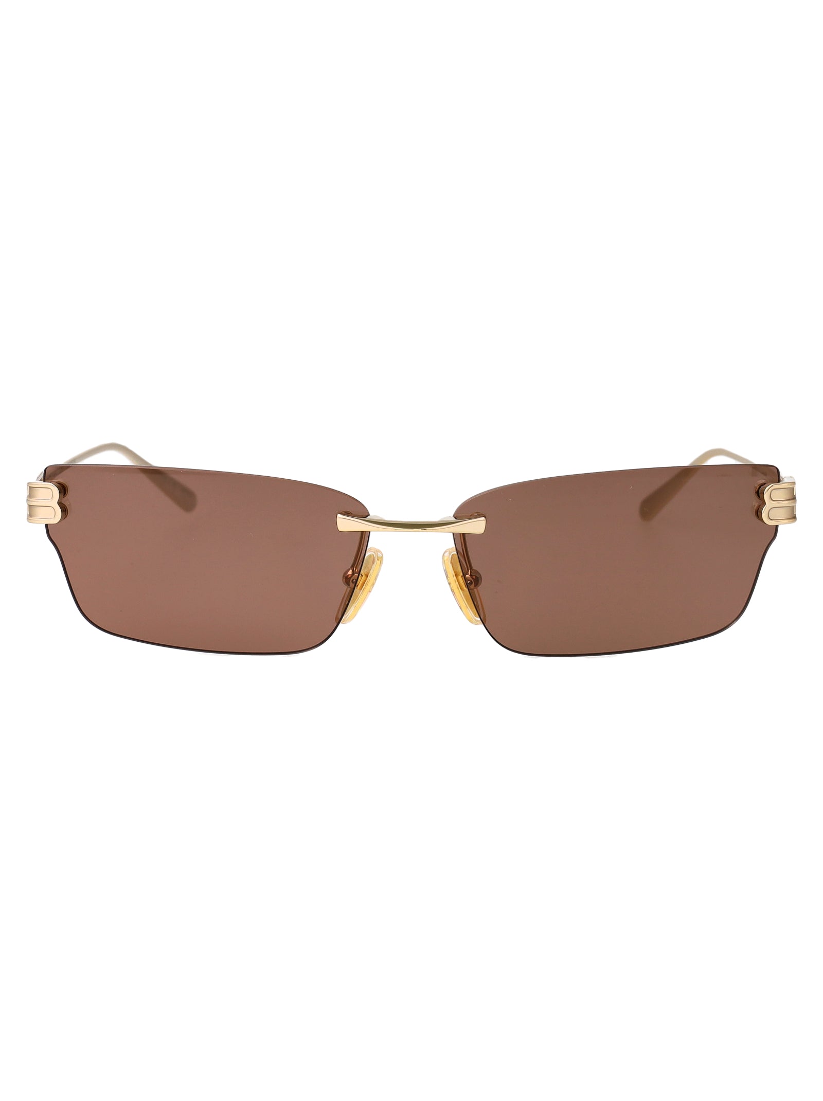 Bb0487s 004 Gold-gold-brown Metal Sunglasses