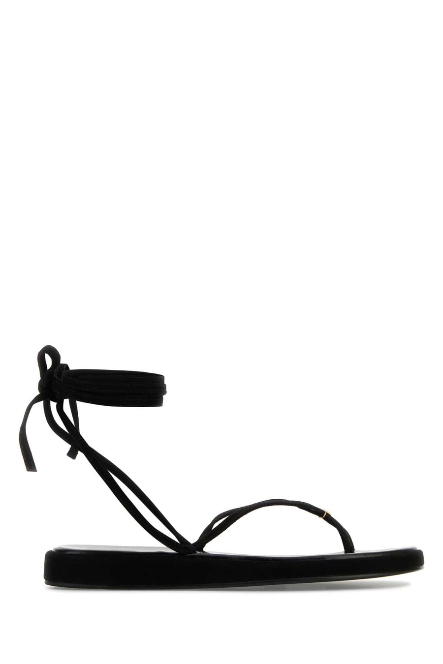 Tory Burch Upper: 100% Ovine Suede; Lining: 100% Caprine; Outsole: 90% Bovine Leather sandal in black