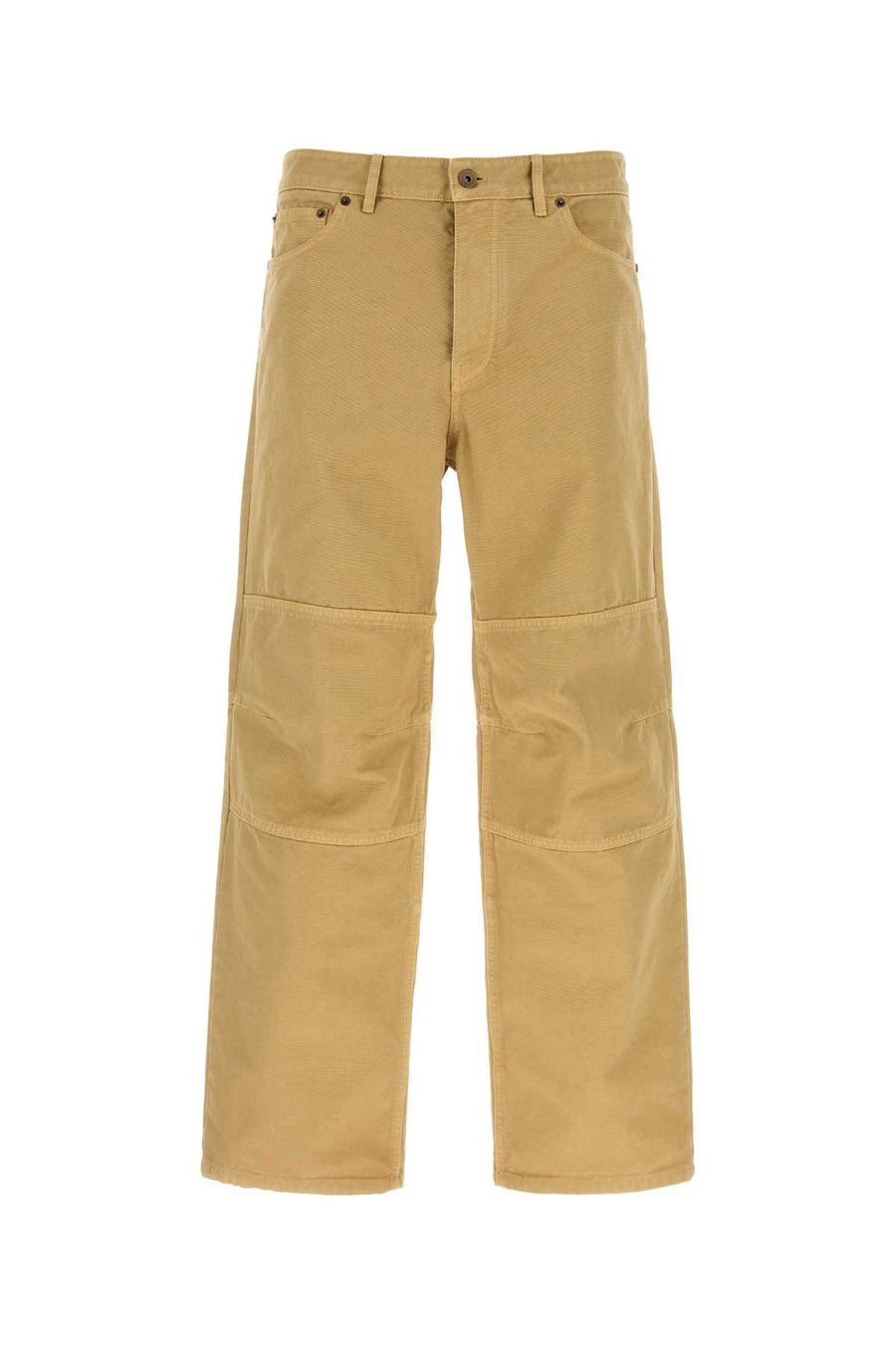 Burberry 100% Cotton cargo pants in mustard