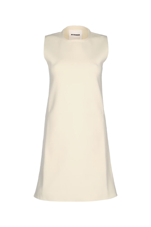 Jil Sander 100% Polyester dress in beige