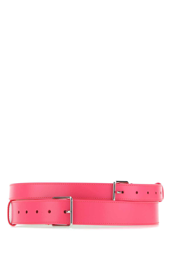 Alexander McQueen Leather belt in pink