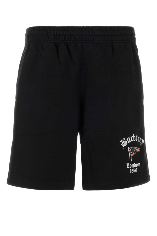 Burberry 100% Cotton bermuda shorts in black