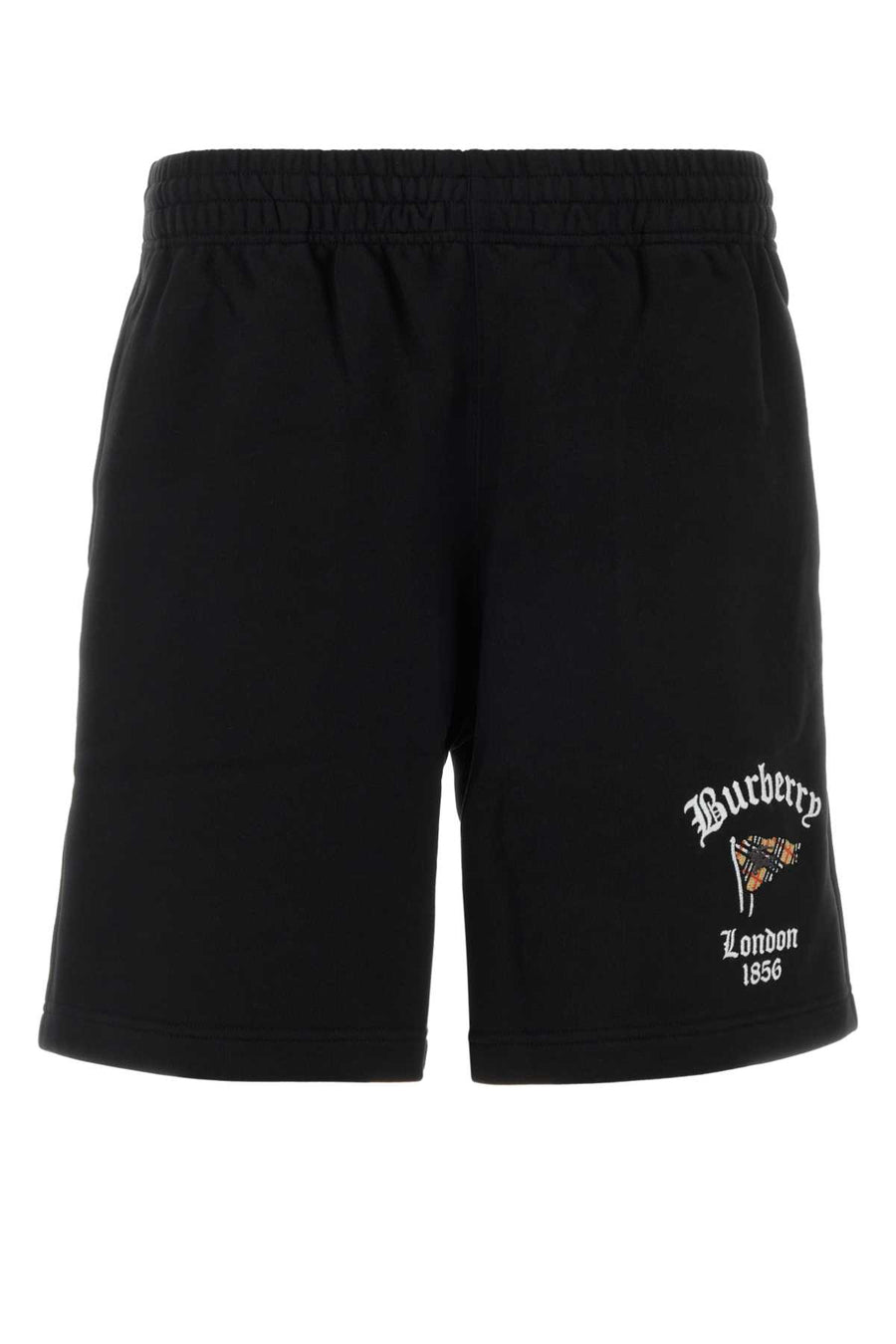 Burberry 100% Cotton bermuda shorts in black
