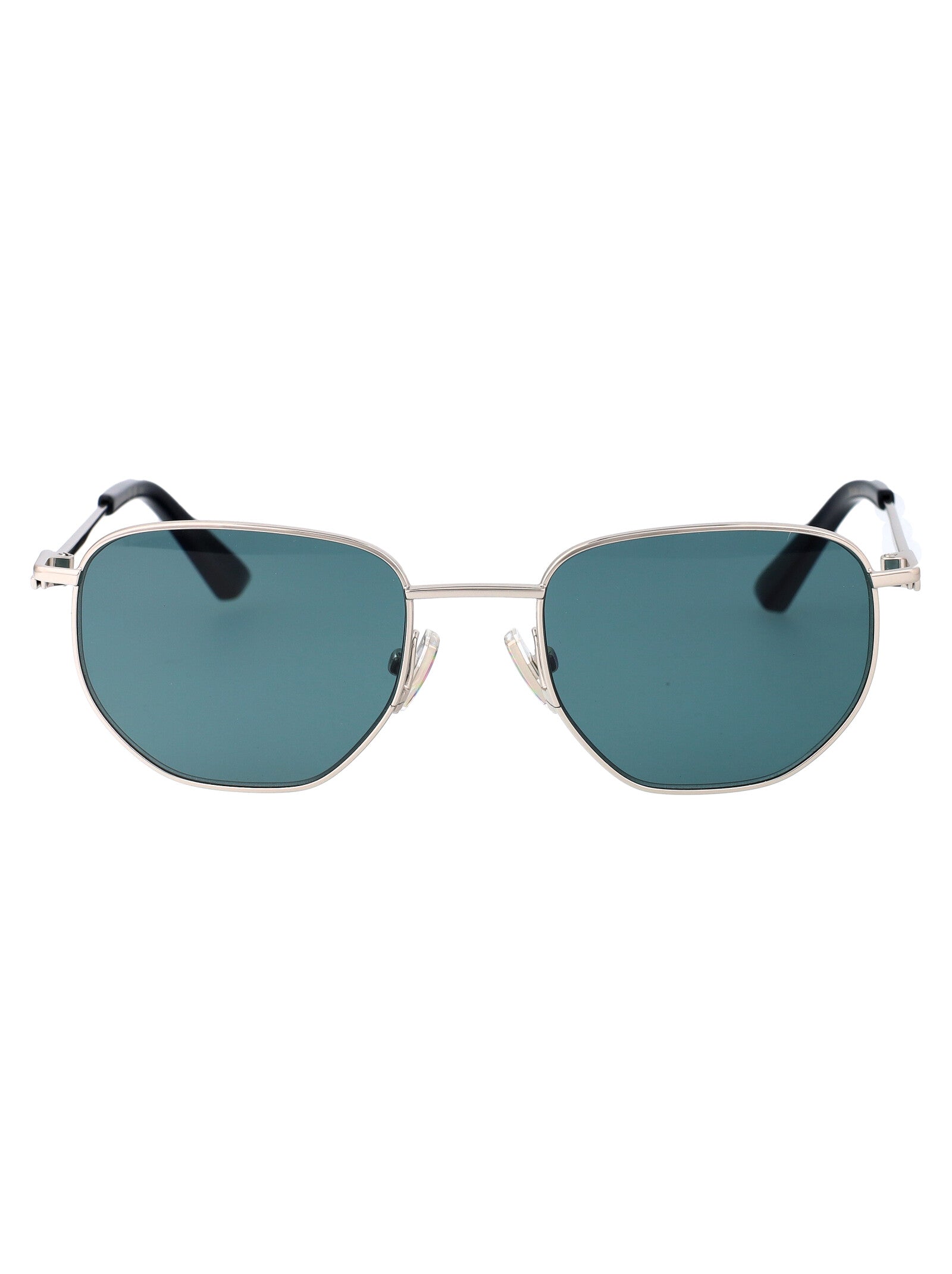 Bv1301s 004 Silver Green Metal Sunglasses
