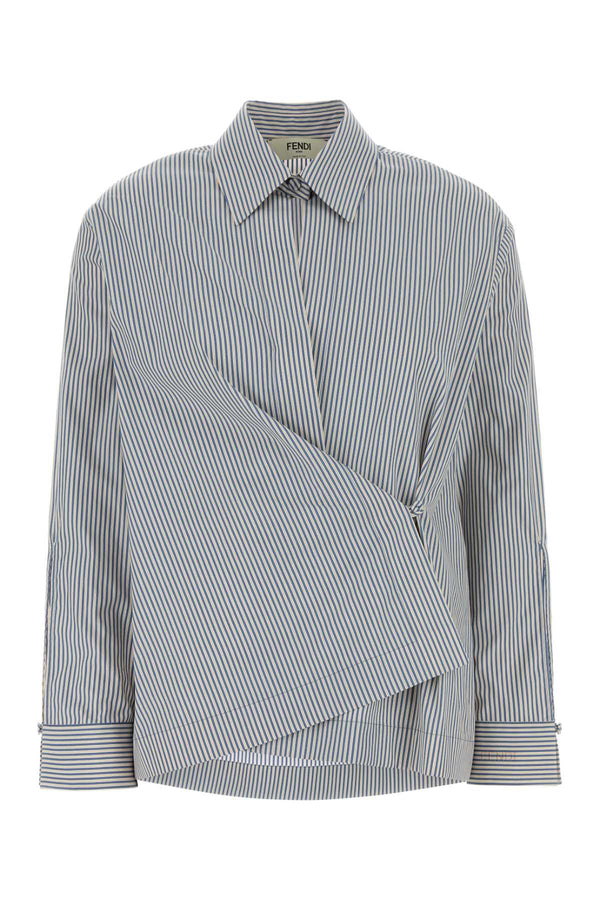 Fendi Cotton 100% Cotton shirt in gray