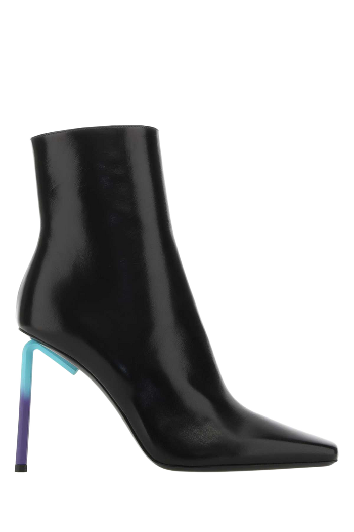 Black Nappa Leather Allen Ankle Boots 1045 Stivali