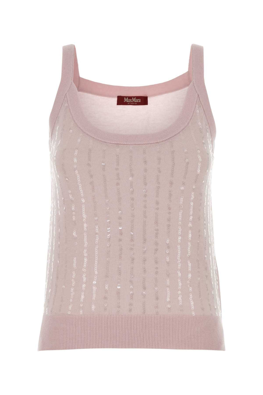 Mm Studio 55% Silk tank top in pink