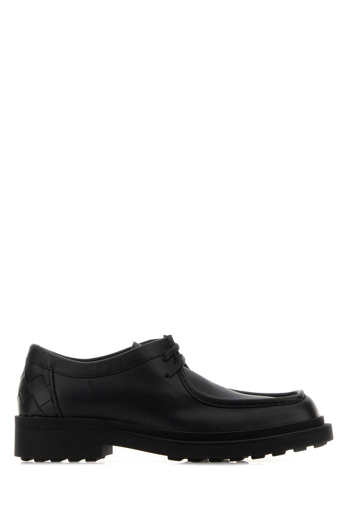 Black Leather Ben Lace-Up Shoes Scarpe Stringate