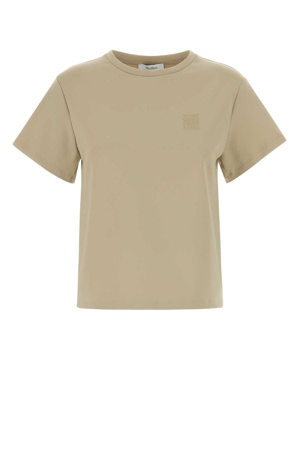 Max Mara Exterior: 48% Nylon 26% Cotton 6% Elastane t-shirt in beige