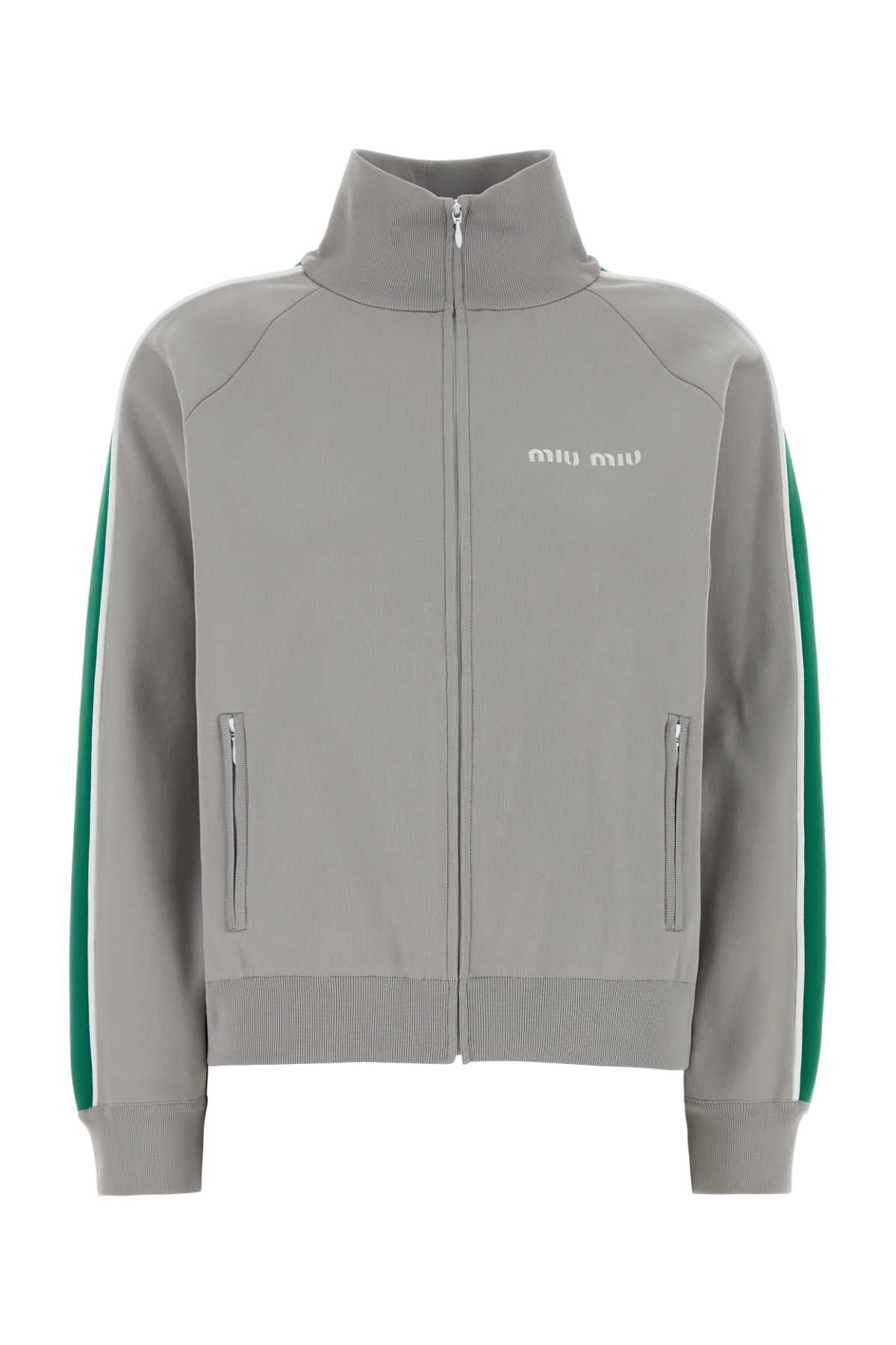 Light Grey Tech Fabric Sweatshirt Grigioverde Maglieria