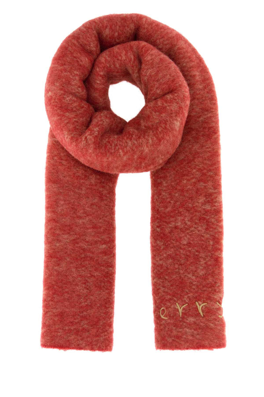 Burberry 78% Alpaca Wool (Lama Pacos) scarf in red