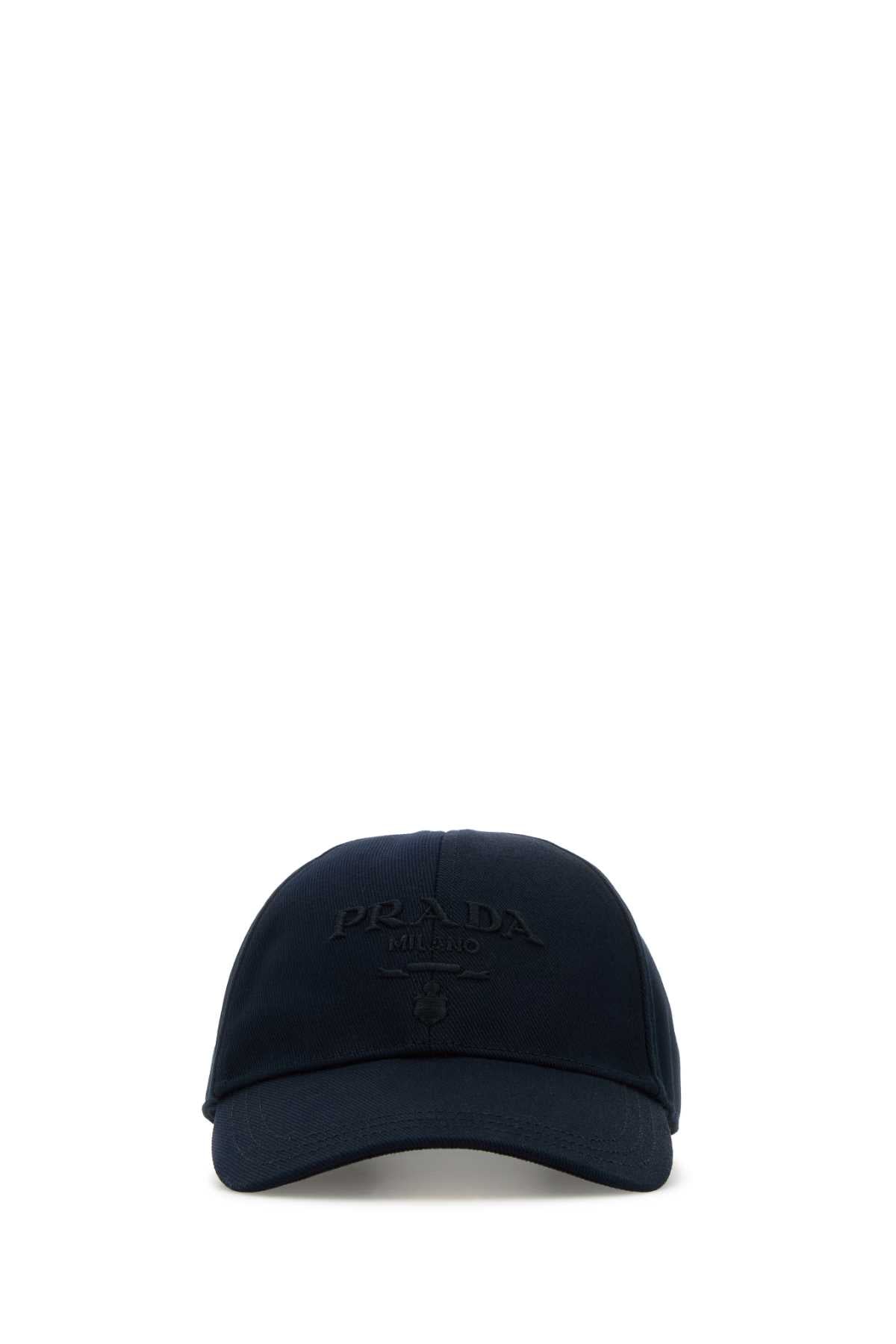 Navy Blue Drill Baseball Cap Bleu Cappelli