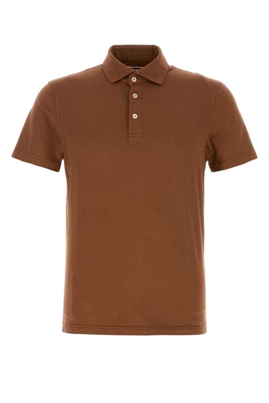 Fedeli 93% Cotton polo shirt in brown